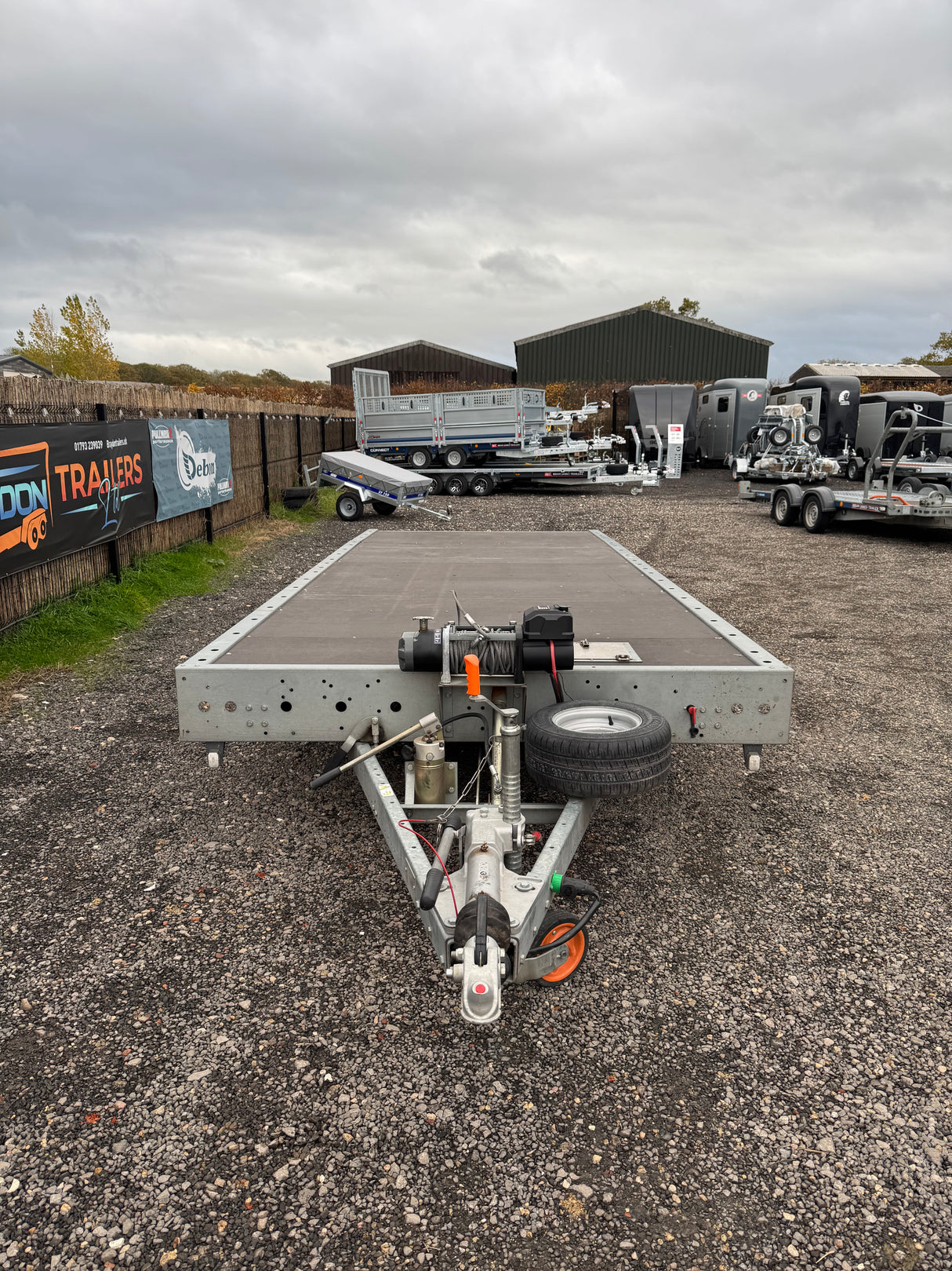 Woodford FBT231 Flatbed 18’x7’3” 5500 x 2220mm 3500kg Tri Axle Tilt Bed Trailer