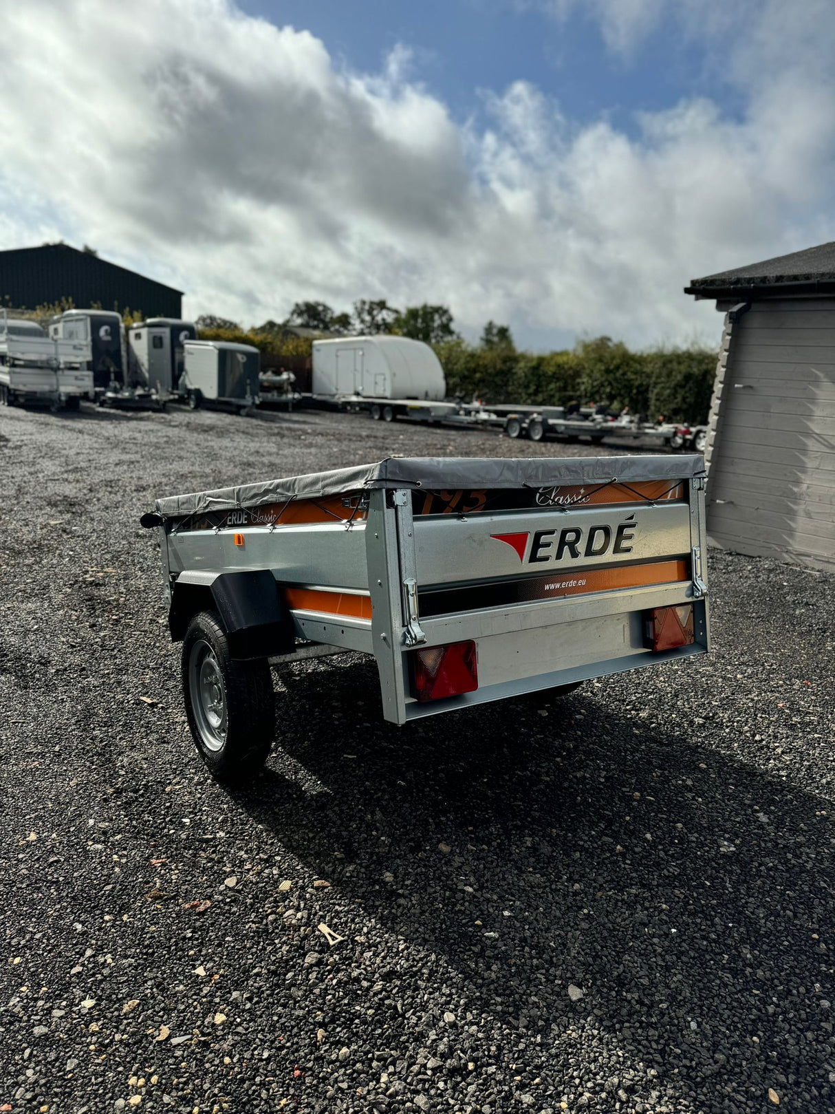 Erde 193 Car Tipper Trailer MP69193 With Soft Top Cover