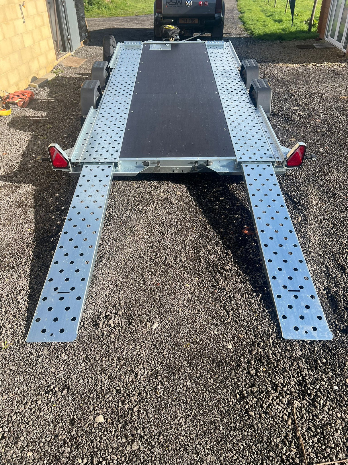 Woodford Widebody WBT101 14’x6’6” Tilt with ramps Car Transporter Trailer