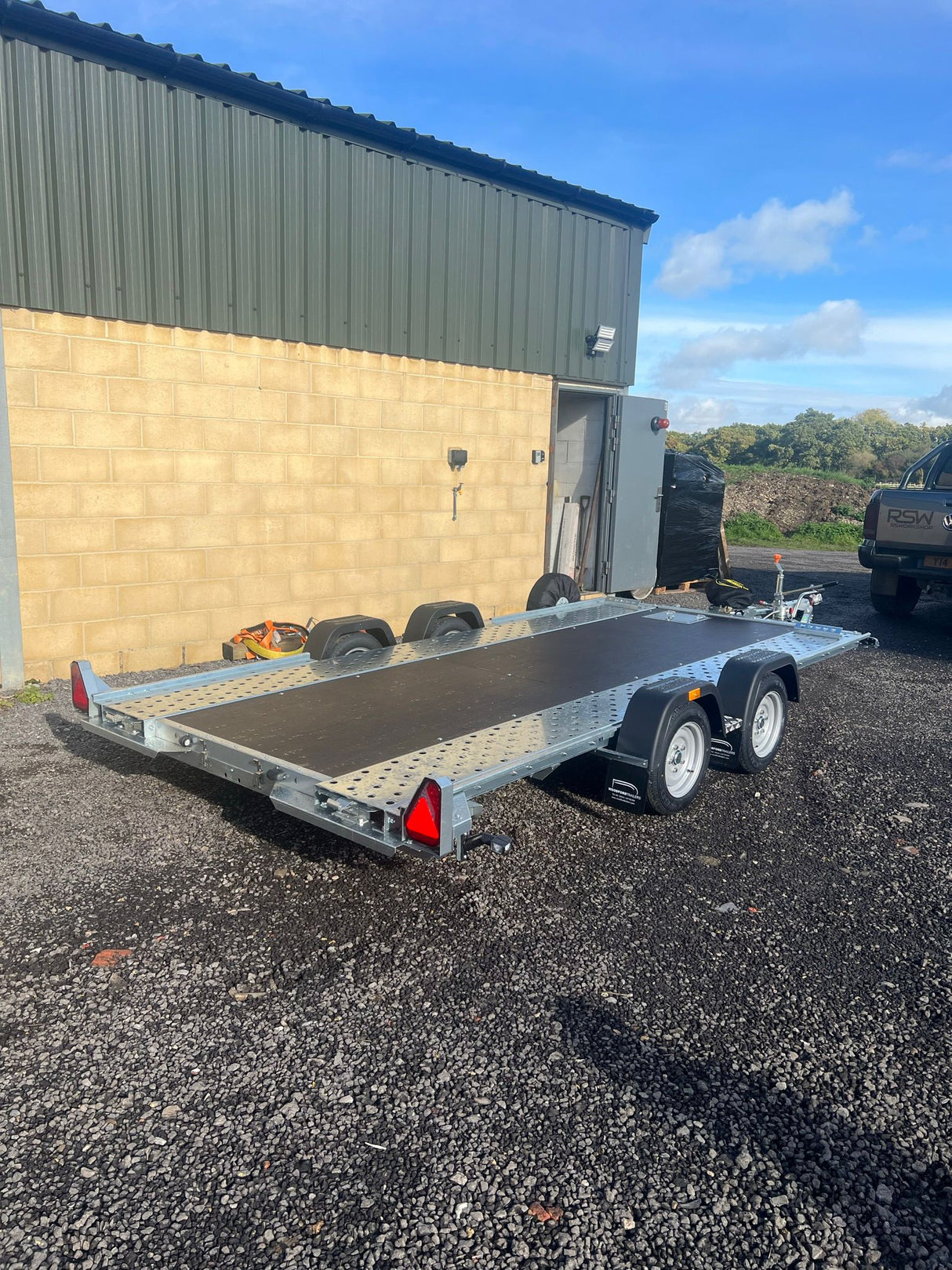 Woodford Widebody WBT101 14’x6’6” Tilt with ramps Car Transporter Trailer