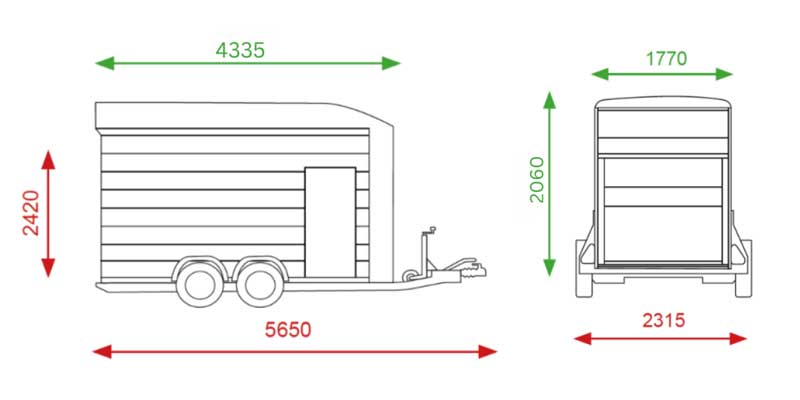 Debon Roadster C800 Box Van Trailer