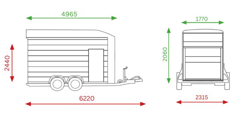 Debon Roadster C900 Box Van Trailer