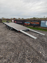 Woodford FBT231 Flatbed 18’x7’3” 5500 x 2220mm 3500kg Tri Axle Tilt Bed Trailer