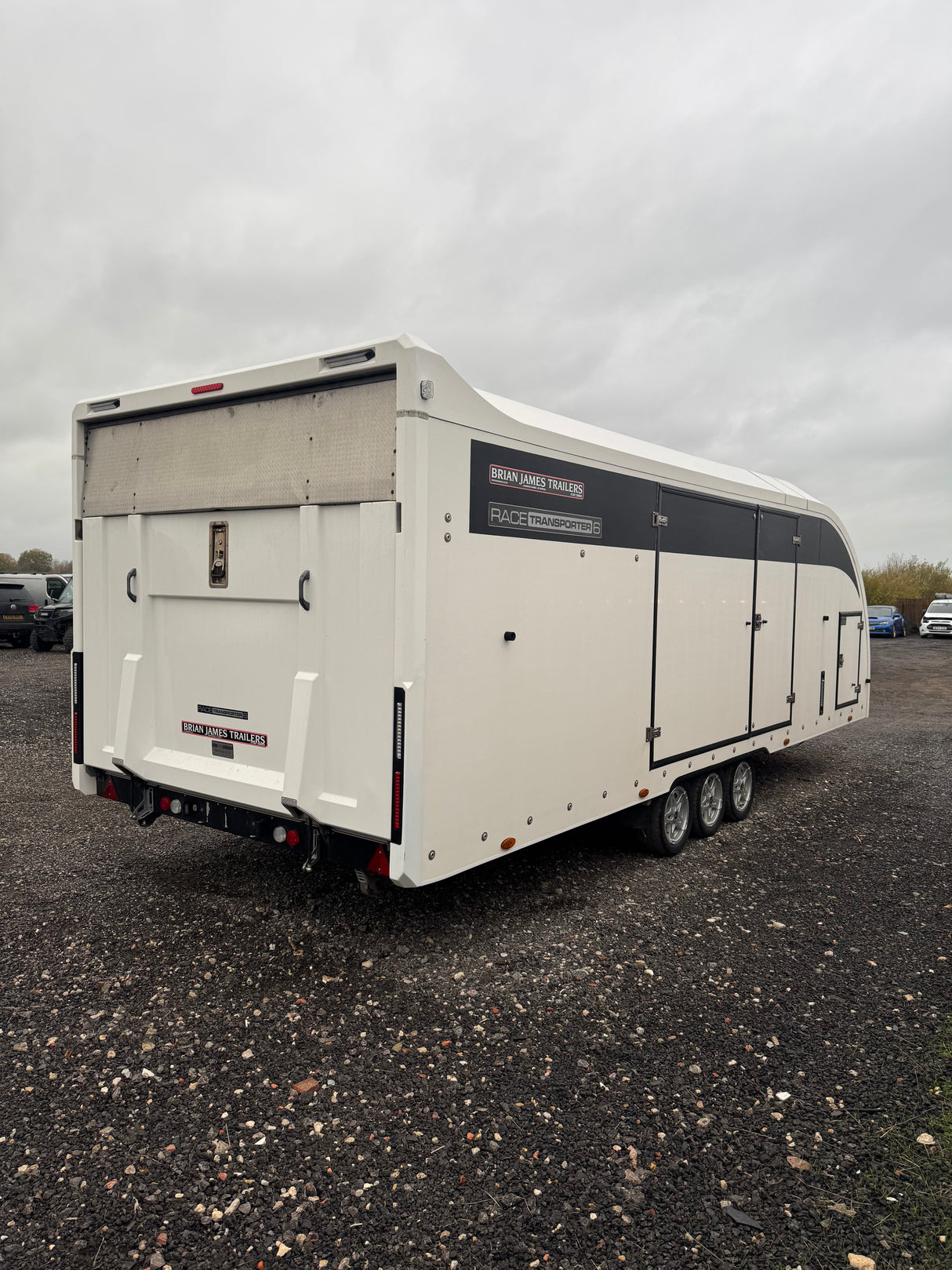 Brian James Race Transporter 6 RT6 6.5m x 2.35m 3500kg 386-2060 Enclosed Trailer