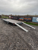 Woodford FBT231 Flatbed 18’x7’3” 5500 x 2220mm 3500kg Tri Axle Tilt Bed Trailer