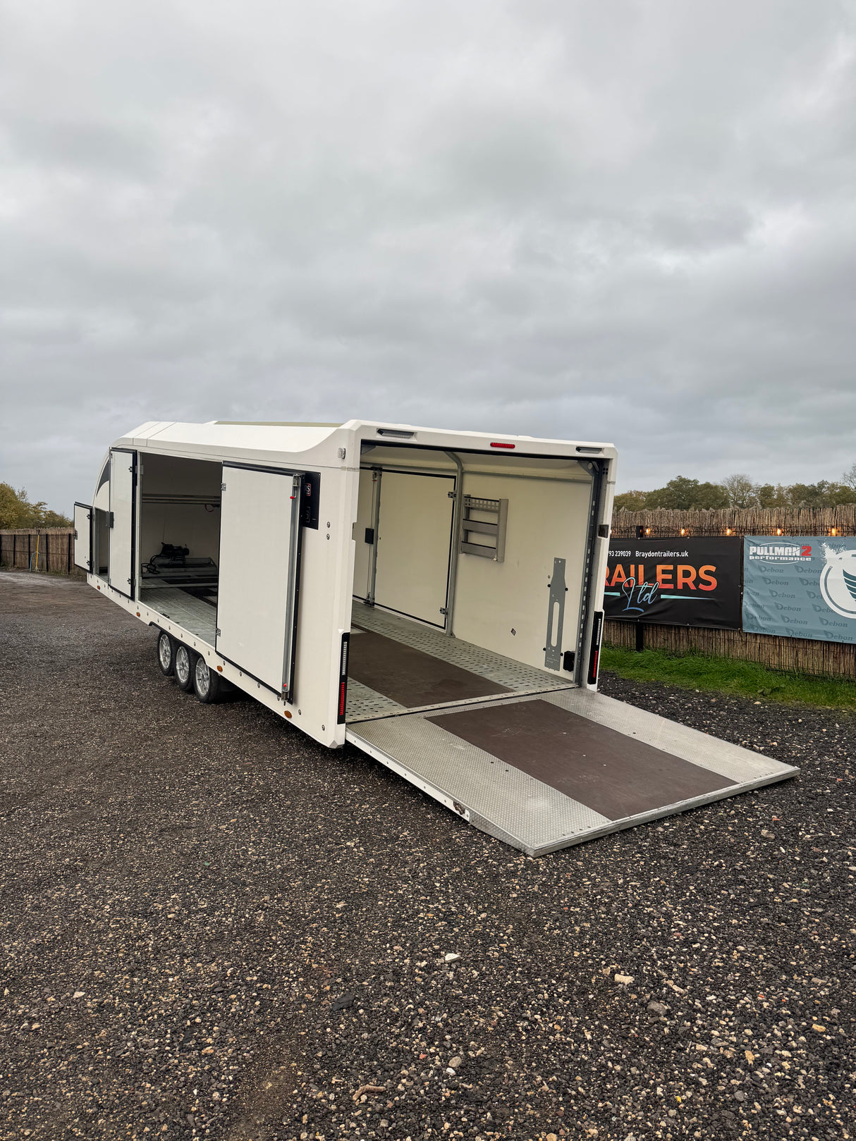 Brian James Race Transporter 6 RT6 6.5m x 2.35m 3500kg 386-2060 Enclosed Trailer