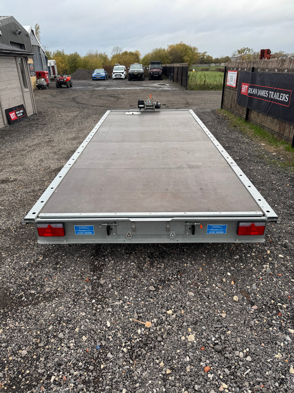 Woodford FBT231 Flatbed 18’x7’3” 5500 x 2220mm 3500kg Tri Axle Tilt Bed Trailer