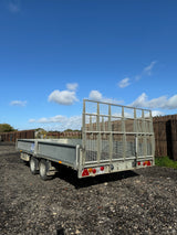 Ifor Williams 13' 1" TB4021-352 Tiltbed Trailer With Winch, Sides & Mesh Ramp