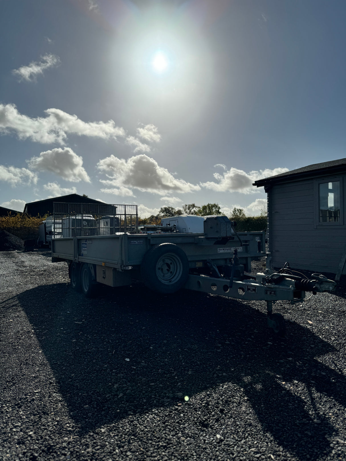 Ifor Williams 13' 1" TB4021-352 Tiltbed Trailer With Winch, Sides & Mesh Ramp