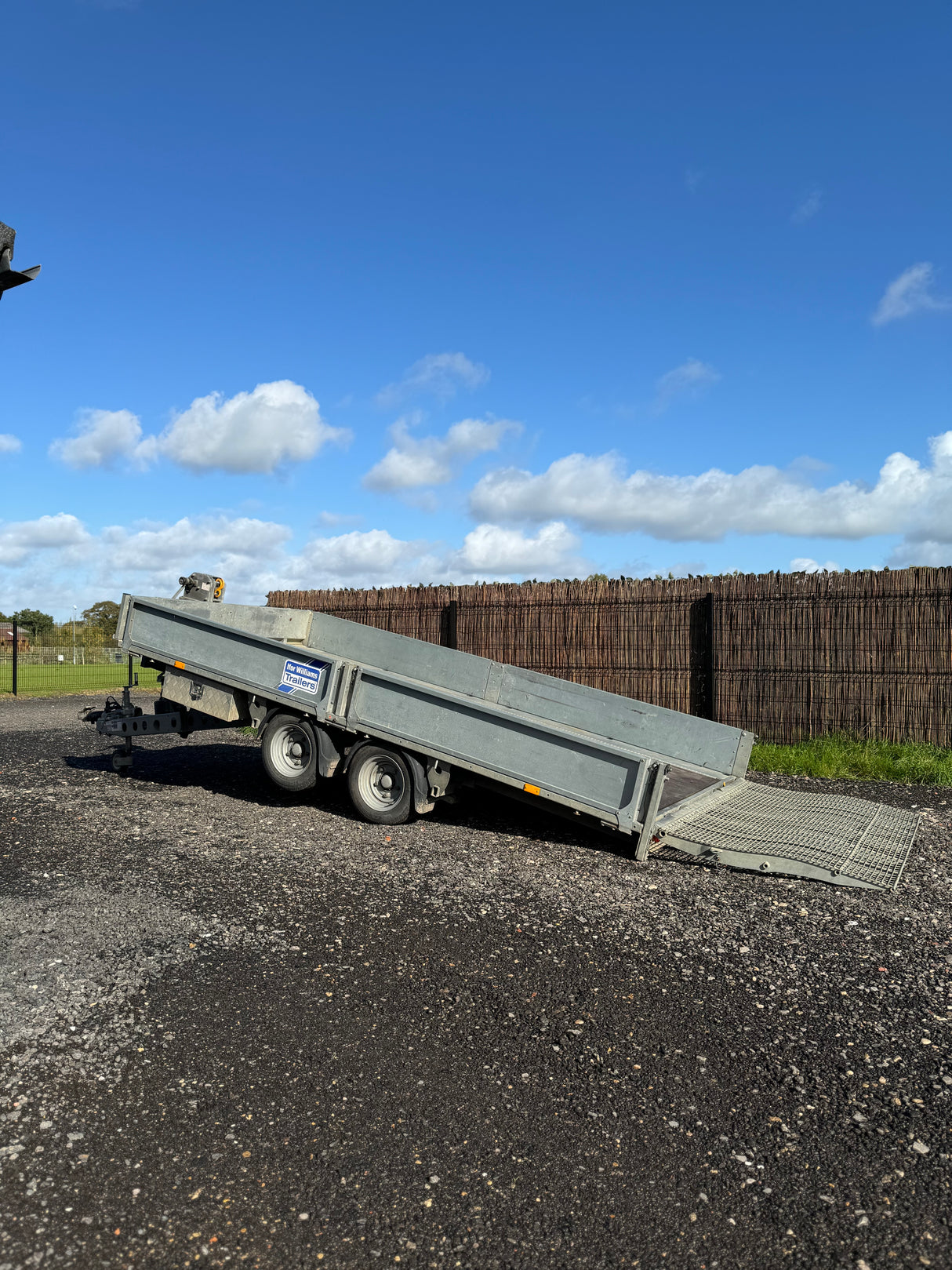 Ifor Williams 13' 1" TB4021-352 Tiltbed Trailer With Winch, Sides & Mesh Ramp