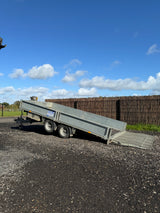 Ifor Williams 13' 1" TB4021-352 Tiltbed Trailer With Winch, Sides & Mesh Ramp