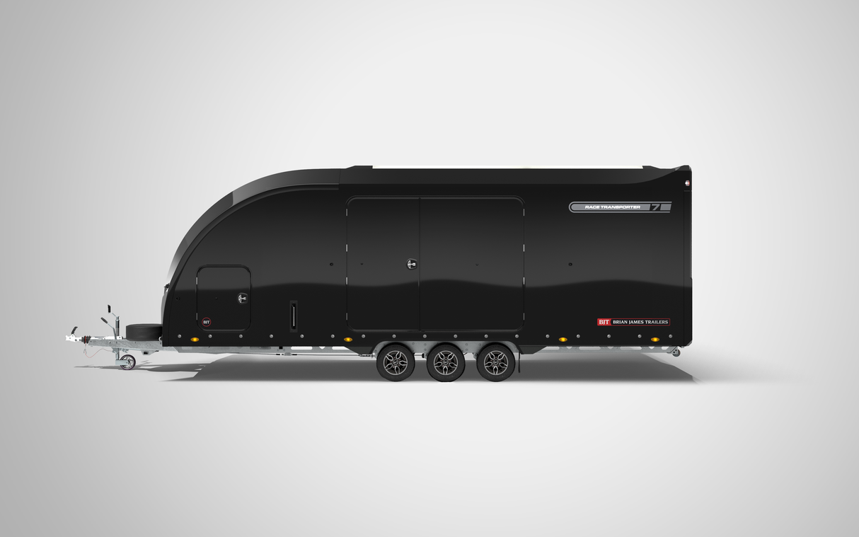 Brian James Race Transporter 7 Enclosed Trailer – 6.0m x 2.3m | 3.5T | Triple Axle | 10” Wheels 397-6023-35-3-10-B