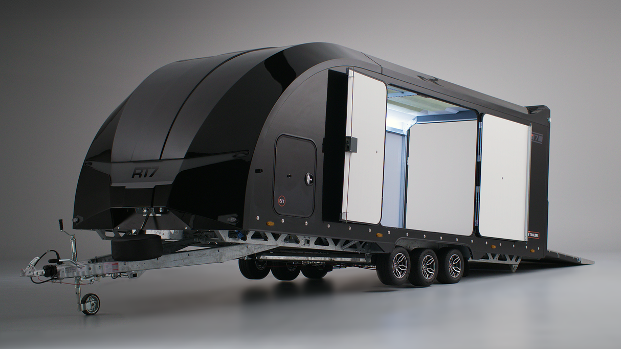Brian James Race Transporter 7 Enclosed Trailer – 6.0m x 2.3m | 3.5T | Triple Axle | 10” Wheels 397-6023-35-3-10-B